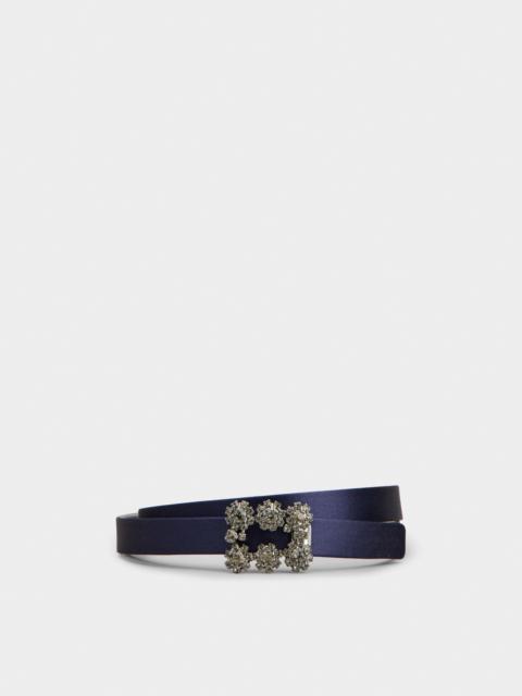 Roger Vivier Efflorescence Belt in satin