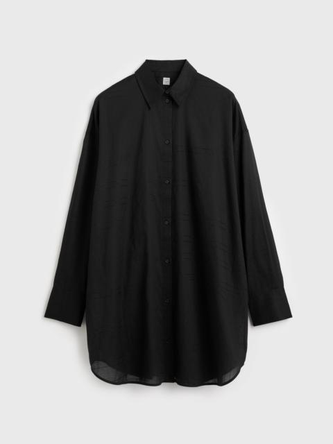 TOTEME Long summer shirt black