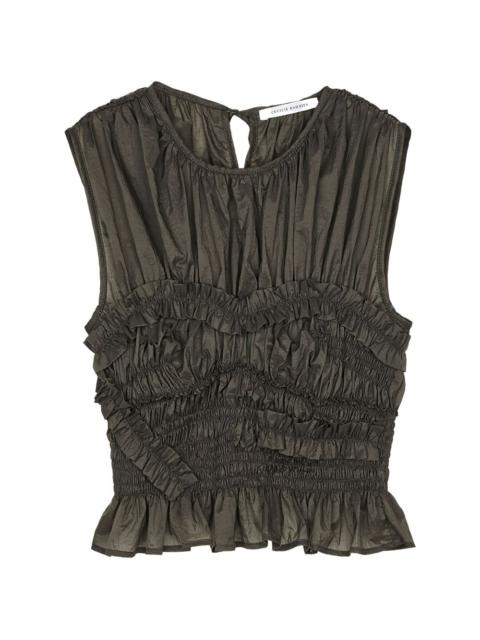 CECILIE BAHNSEN CBuphi ruffled ripstop top