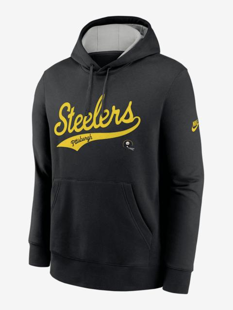 Nike Pittsburgh Steelers Rewind Club Logo Men's Nike NFL Pullover Hoodie