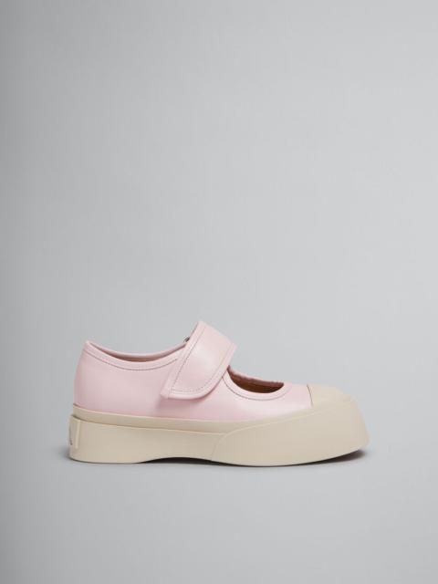 Marni LIGHT PINK NAPPA LEATHER MARY JANE SNEAKER