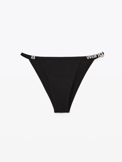 Alexander Wang DIAMANTE LOGO BIKINI BOTTOM IN JERSEY