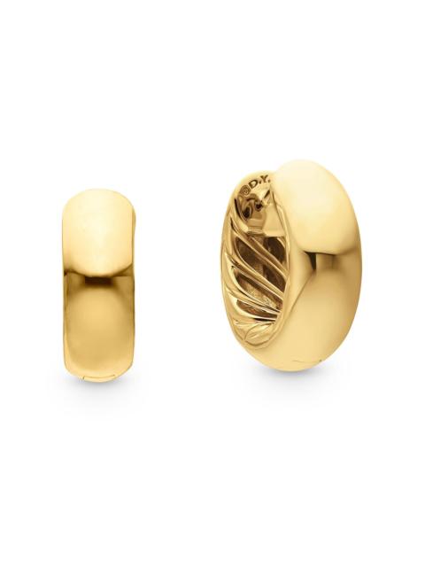 DAVID YURMAN Women's Mercer Micro Hoop Earrings in 18K Yellow Gold - Gold