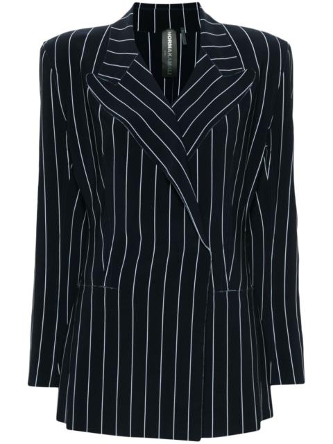 NORMA KAMALI pinstripe double-breasted blazer