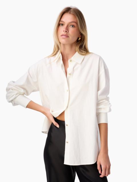 CAMI NYC SUMAYYA COTTON POPLIN TOP WHITE