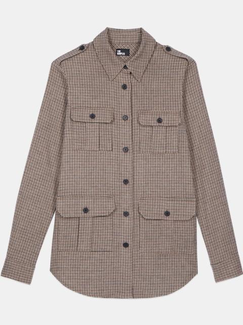 The Kooples LONG CHECKED SHIRT