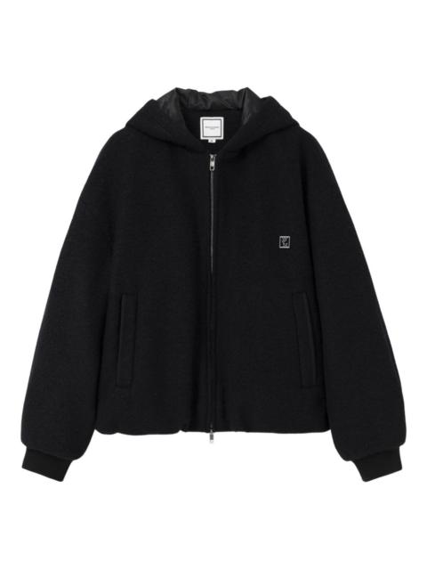 Wooyoungmi logo-detail zip-up hoodie