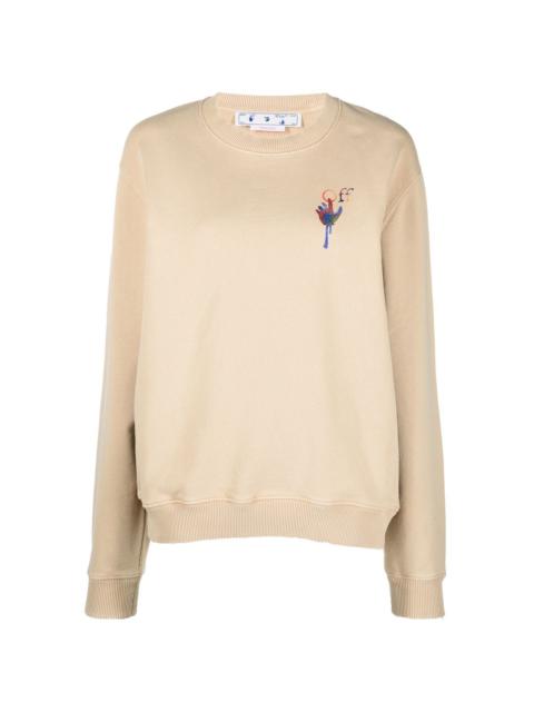 Draining Man logo-embroidered cotton sweatshirt