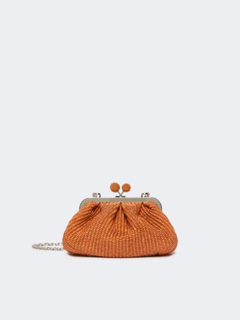 WEEKEND Max Mara Small raffia-effect Pasticcino Bag - SALMON