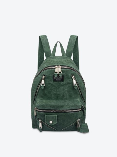 WASHED NAPPA LEATHER BIKER BACKPACK