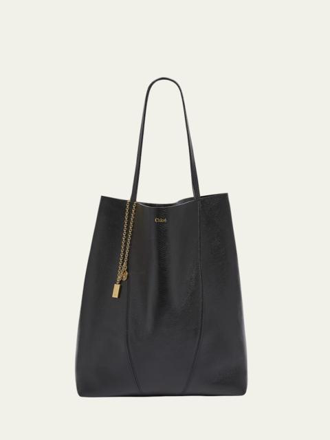 Chloé Spin North-South Tote Bag in Leather