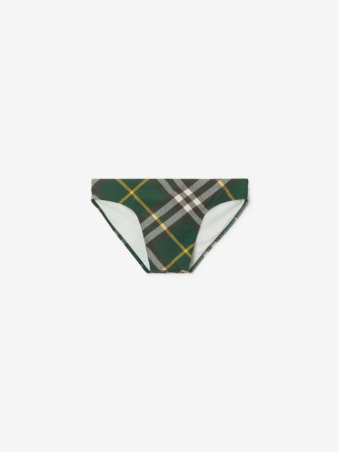 Burberry Check Swim Briefs