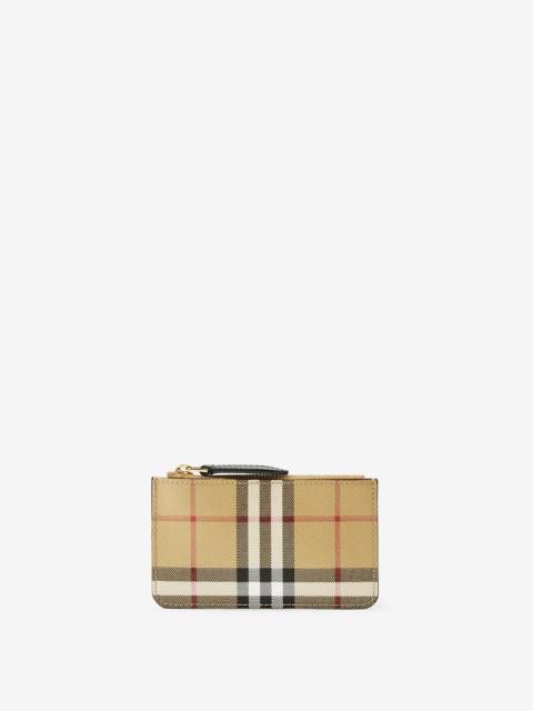 Burberry Check Zip Card Case | REVERSIBLE