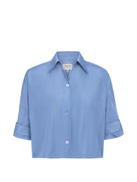 TWP cropped button-up shirt