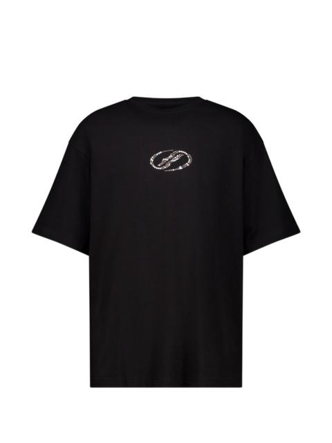 We11done rhinestone-embellished T-shirt