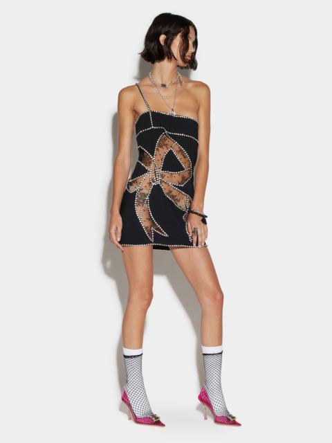 DSQUARED2 CRYSTALS BOW DRESS