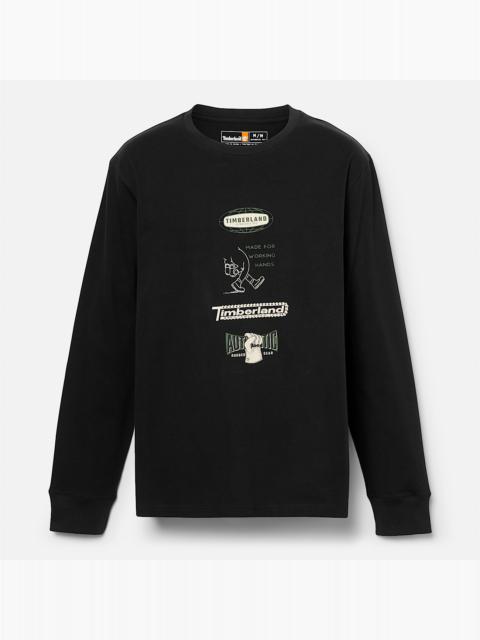 Timberland Long Sleeve "Made For Working" Graphic T-Shirt