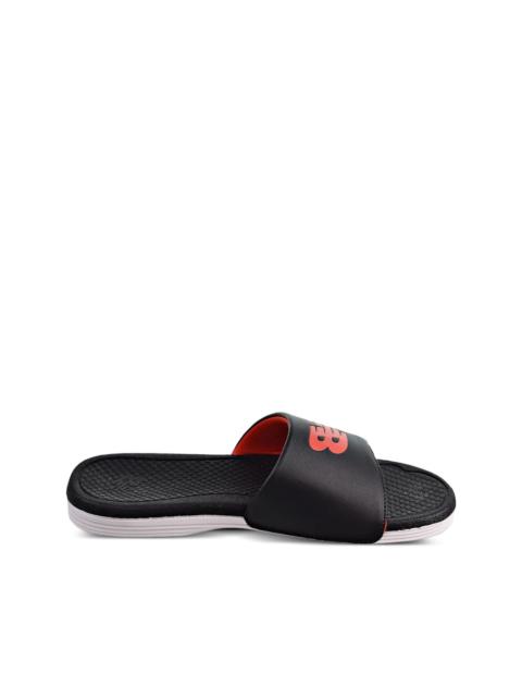 New Balance Pro logo-embossed slides