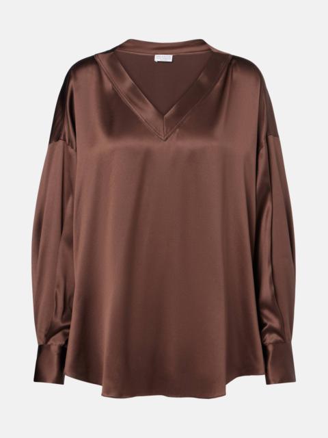 Brunello Cucinelli Silk satin blouse