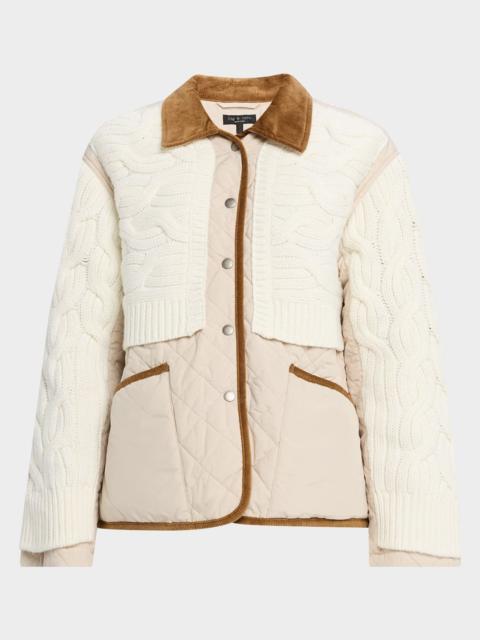 rag & bone Ivy Mixed-Media Jacket