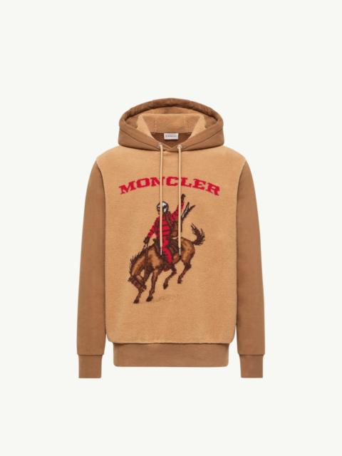 Moncler Horse Jacquard Teddy Hoodie