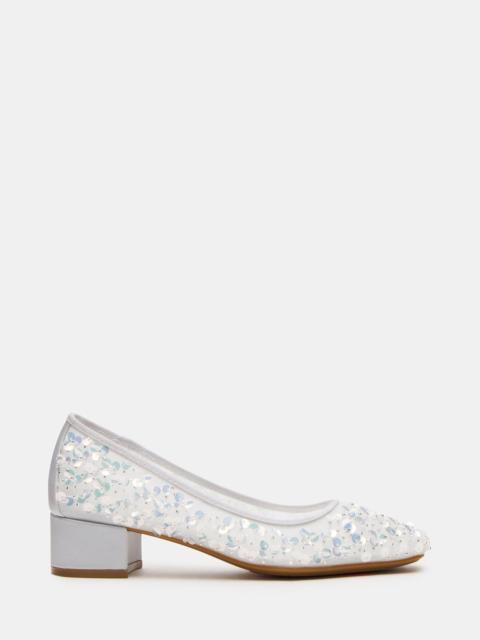 STEVE MADDEN MOLLIE SILVER SEQUINS