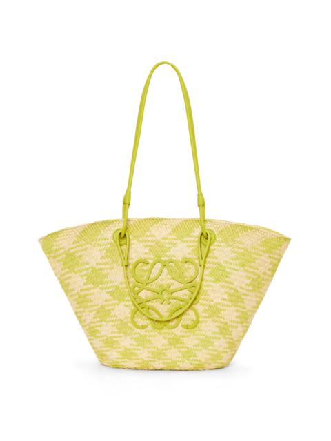 Loewe Anagram Basket bag in iraca palm and calfskin