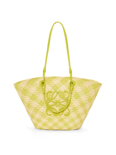 Loewe Anagram Basket bag in iraca palm and calfskin