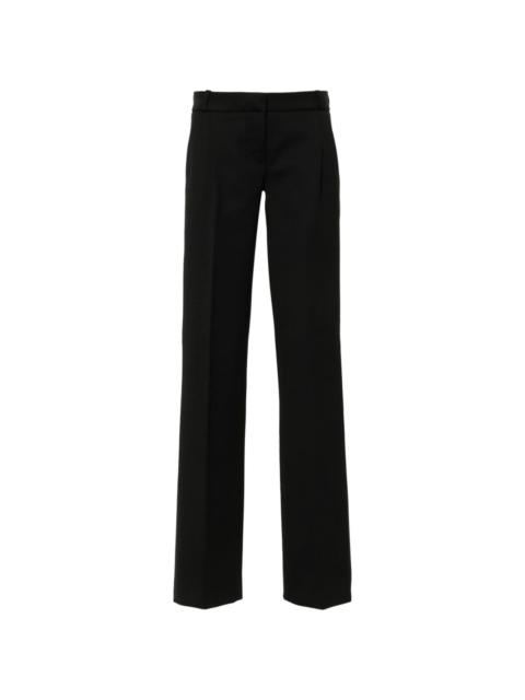 tailored straight trousers