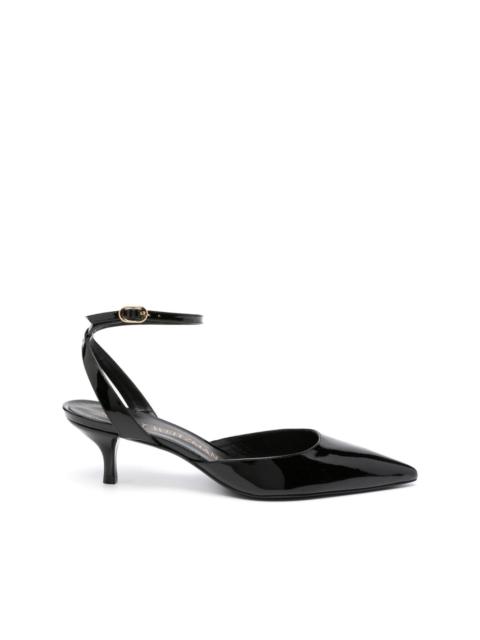 Stuart Weitzman Barelythere 50mm patent-leather pumps