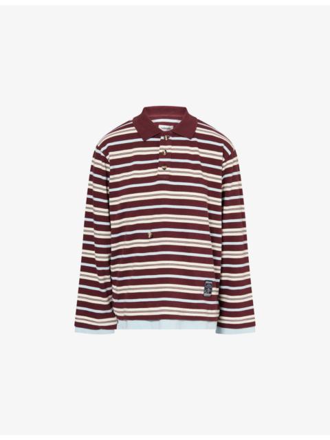 DAMSON MADDER. Noah Layered Cotton-Jersey Rugby Shirt