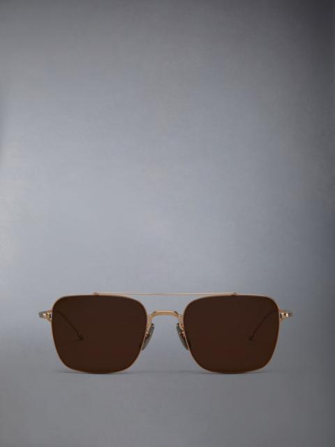 Thom Browne Titanium Aviator Sunglasses