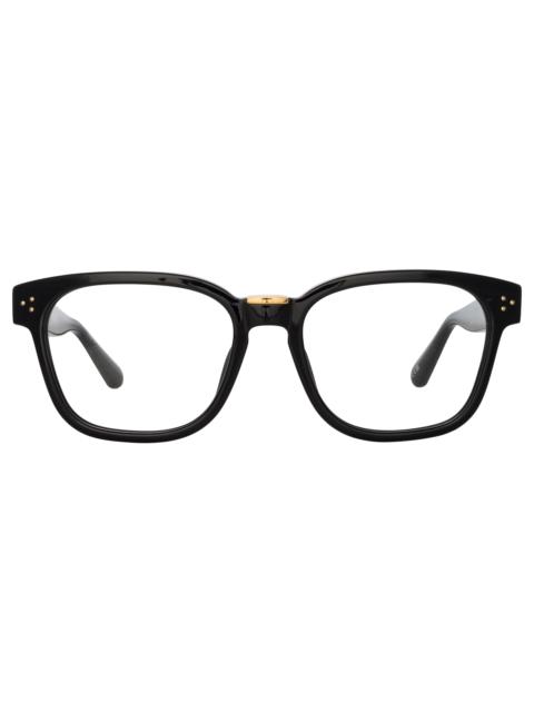 LINDA FARROW STEFFEN OPTICAL D-FRAME IN BLACK