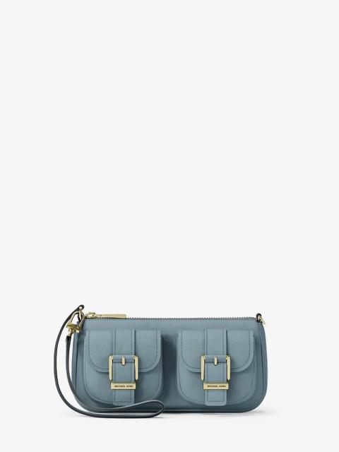 MICHAEL KORS Zoe Small Suede Convertible Pochette
