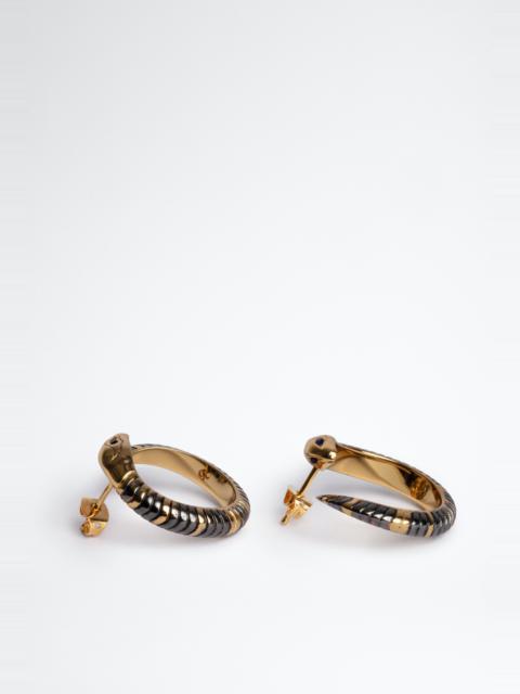 Zadig & Voltaire Snake Hoop Earrings