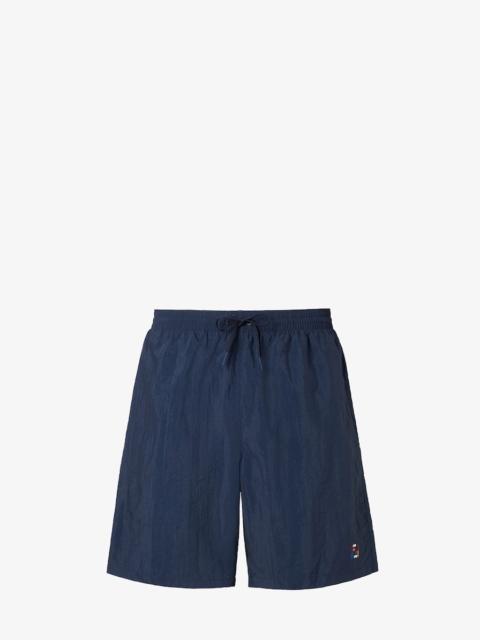 FENDI Swim Shorts Dark blue nylon shorts