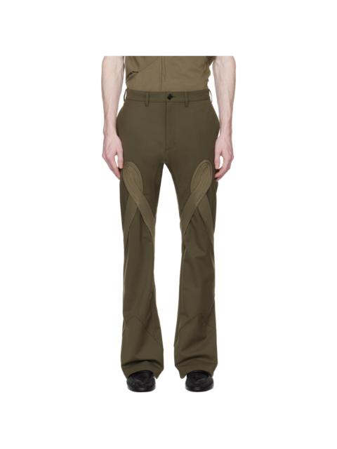 Kiko Kostadinov Khaki Deultum Trousers