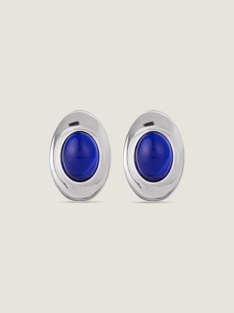 Givenchy SCULPTED GEM EARRINGS IN METAL AND RESIN