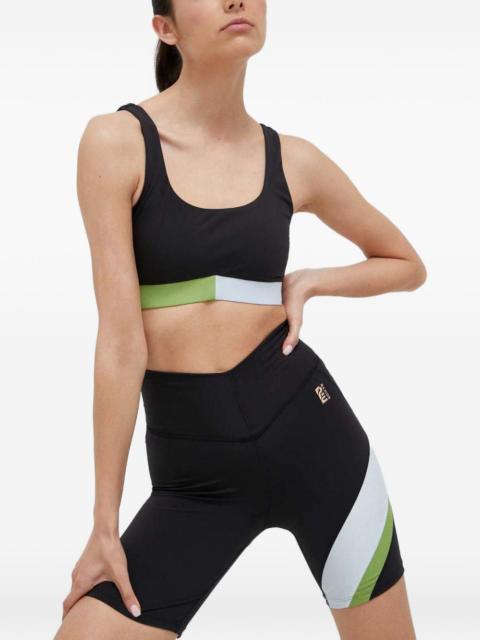 P.E NATION colourblock logo-embroidered sports bra