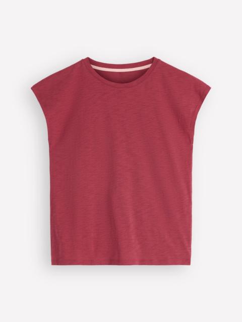 BODEN Louisa Slub T-Shirt-Earth Red
