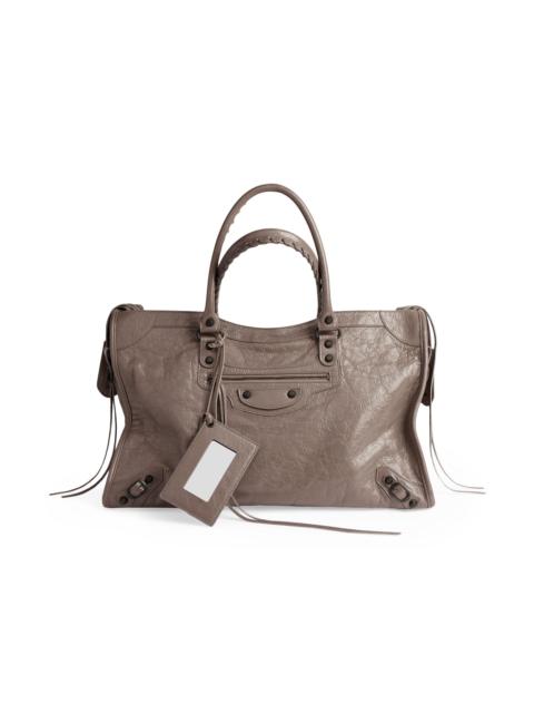 BALENCIAGA Men's Le City Tote Bag - Dark Noix