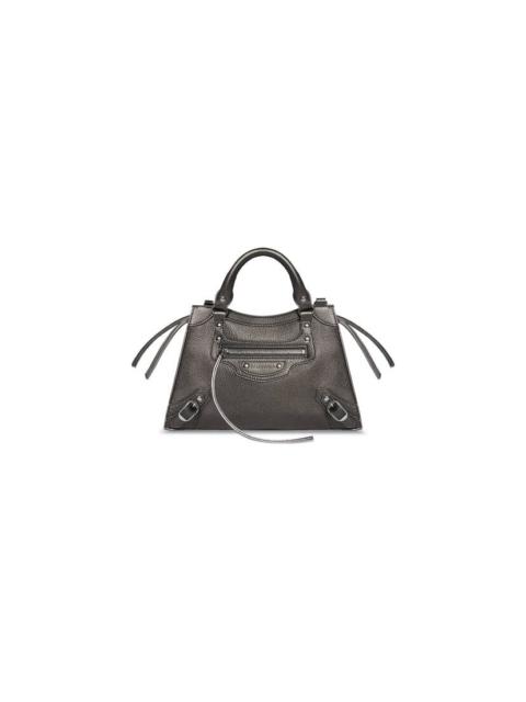 BALENCIAGA Women's Neo Classic Xs Handbag Metallized in Anthracite