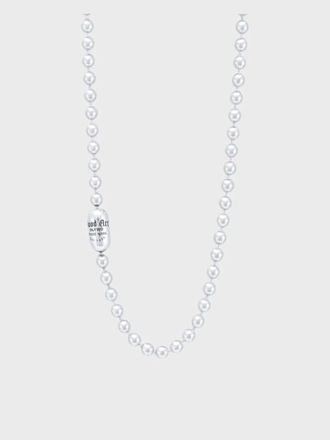 GOOD ART HLYWD GOOD ART HLYWD POP LOCK GOODART LOGO NECKLACE 10 AT 24&QUOT; - STERLING SILVER