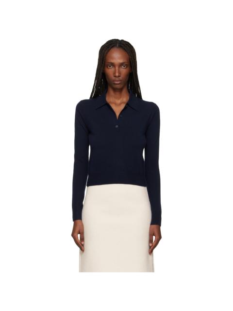 arch4 Navy Caitlin Long Sleeve Polo