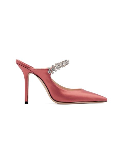 JIMMY CHOO Pink Bing 100 Satin Heels