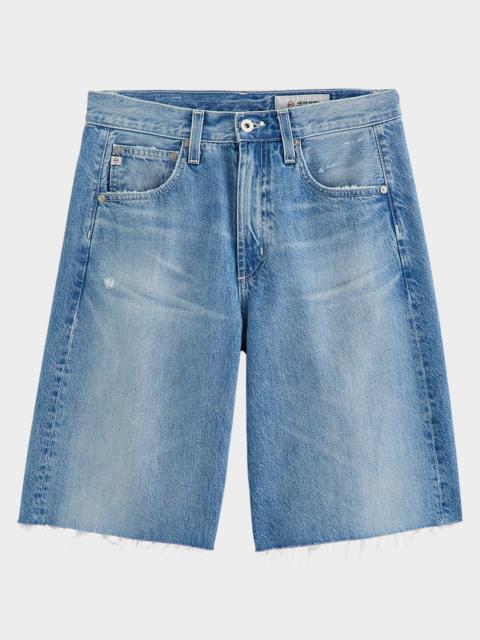 AG Jeans Hattie Relaxed High-Rise Denim Shorts
