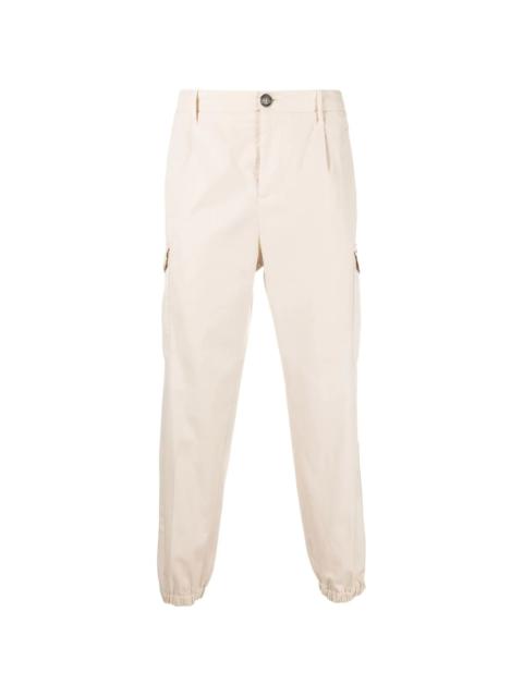 Brunello Cucinelli pressed-creased multi-pocket straight-leg trousers