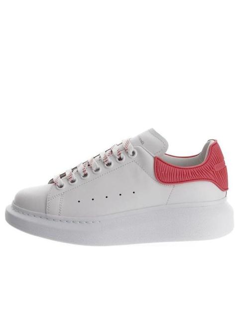 Alexander McQueen (WMNS) Alexander McQueen Oversized Shoes 'Cream White Red' 718157WICGK9387