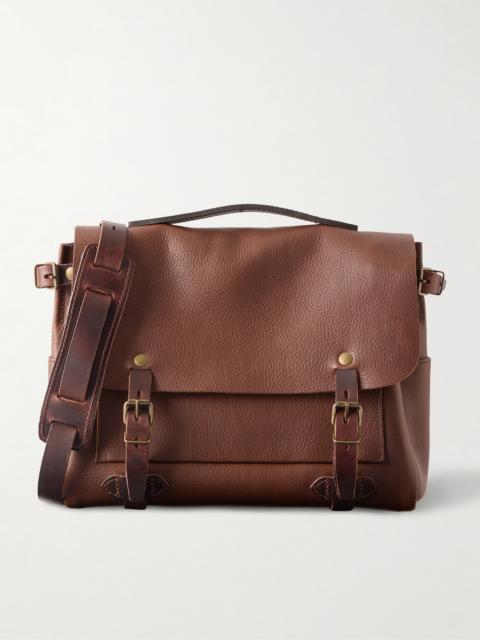 Bleu de Chauffe Éclair Leather Messenger Bag