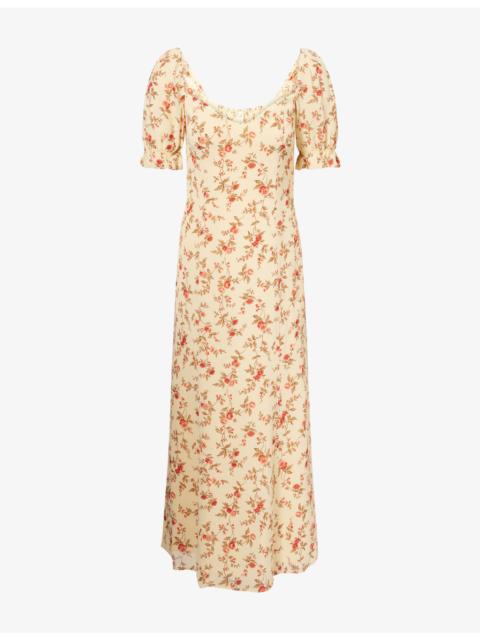 Reformation Gloria Floral-Print Woven Midi Dress